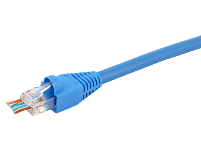 CAT6 直通式 RJ45 连接器及应力消除护套（10个/包） (85-382)