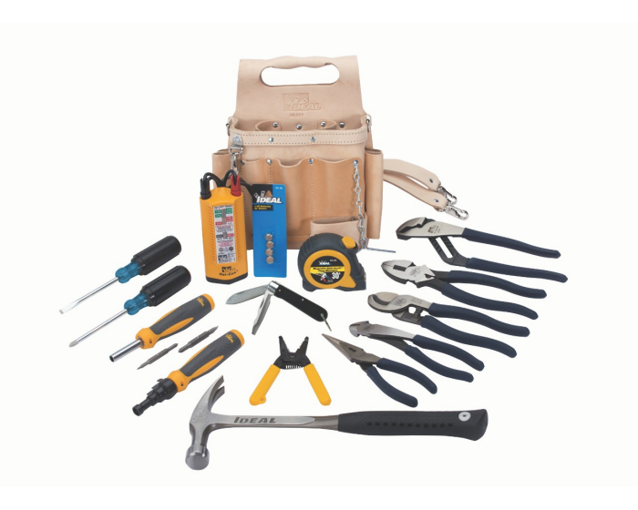 16-Piece Master Electrician’s Kit w/Leather Pouch (35-800)
