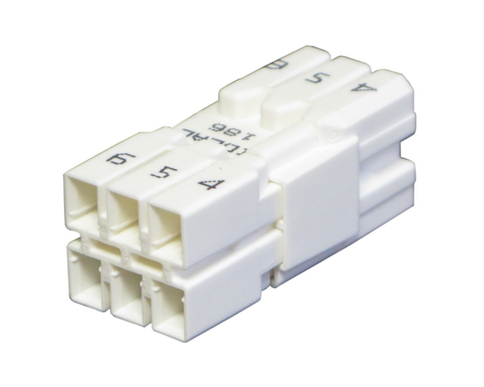 PowerPlug® 灯具断开连接器 Model 186 公头半体 (2K/BX) (30-1186M)